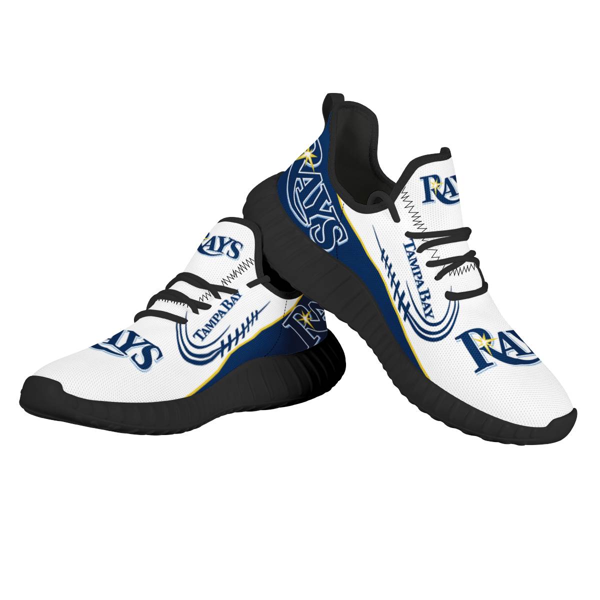 Women's Tampa Bay Rays Mesh Knit Sneakers/Shoes 005